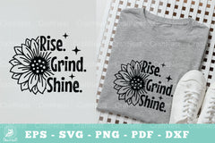Rise Grind Shine Motivational SVG Bundle - CraftNest - Digital Crafting and Art