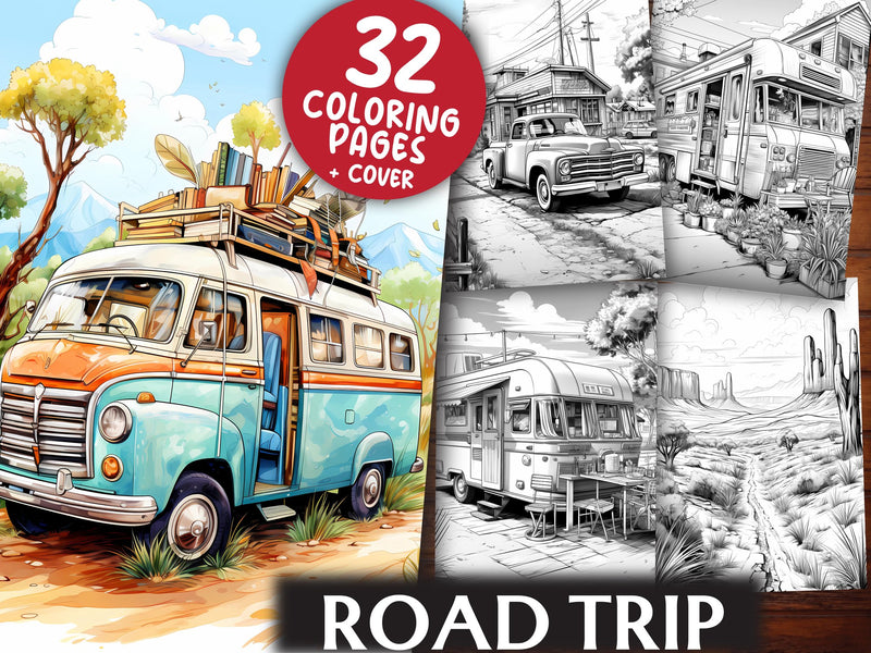 Road Trip Coloring Books - CraftNest