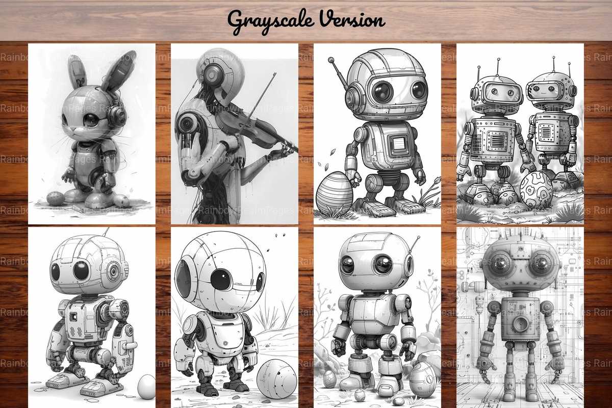 Roboter Easter Coloring Books - CraftNest