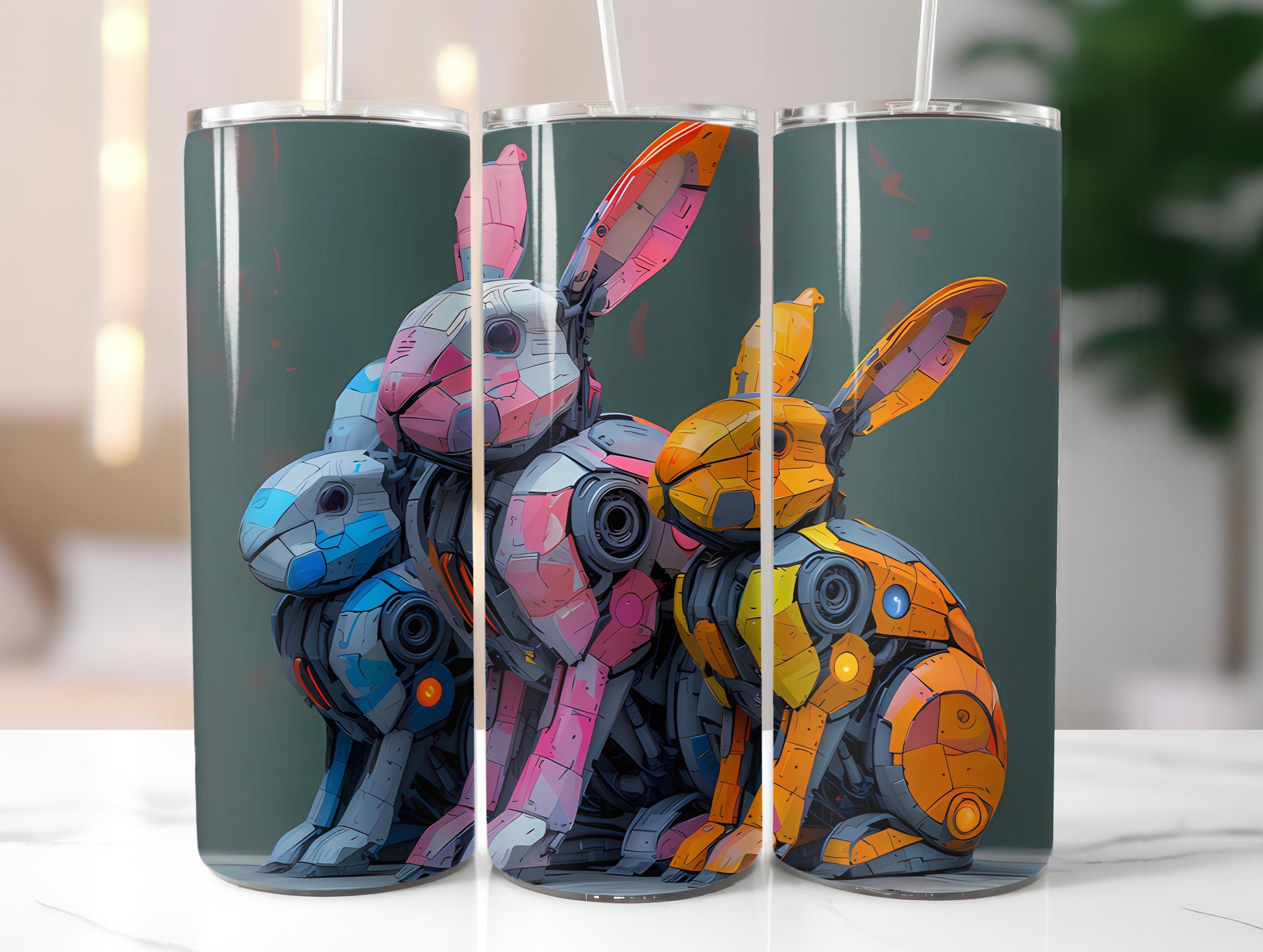 Roboter Easter 3 Tumbler Wrap - CraftNest