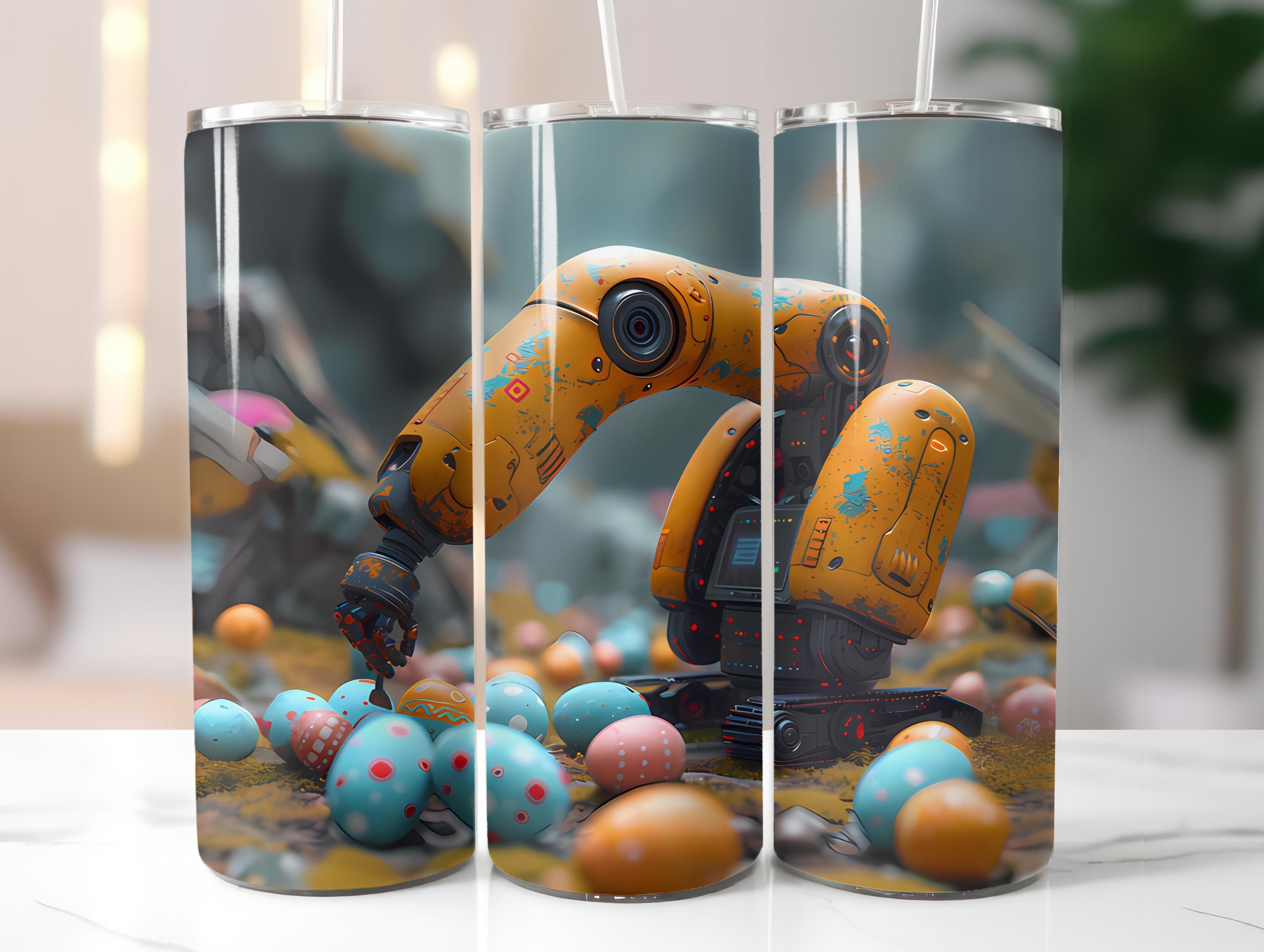 Roboter Easter 3 Tumbler Wrap - CraftNest