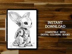 Roboter Easter Coloring Books - CraftNest