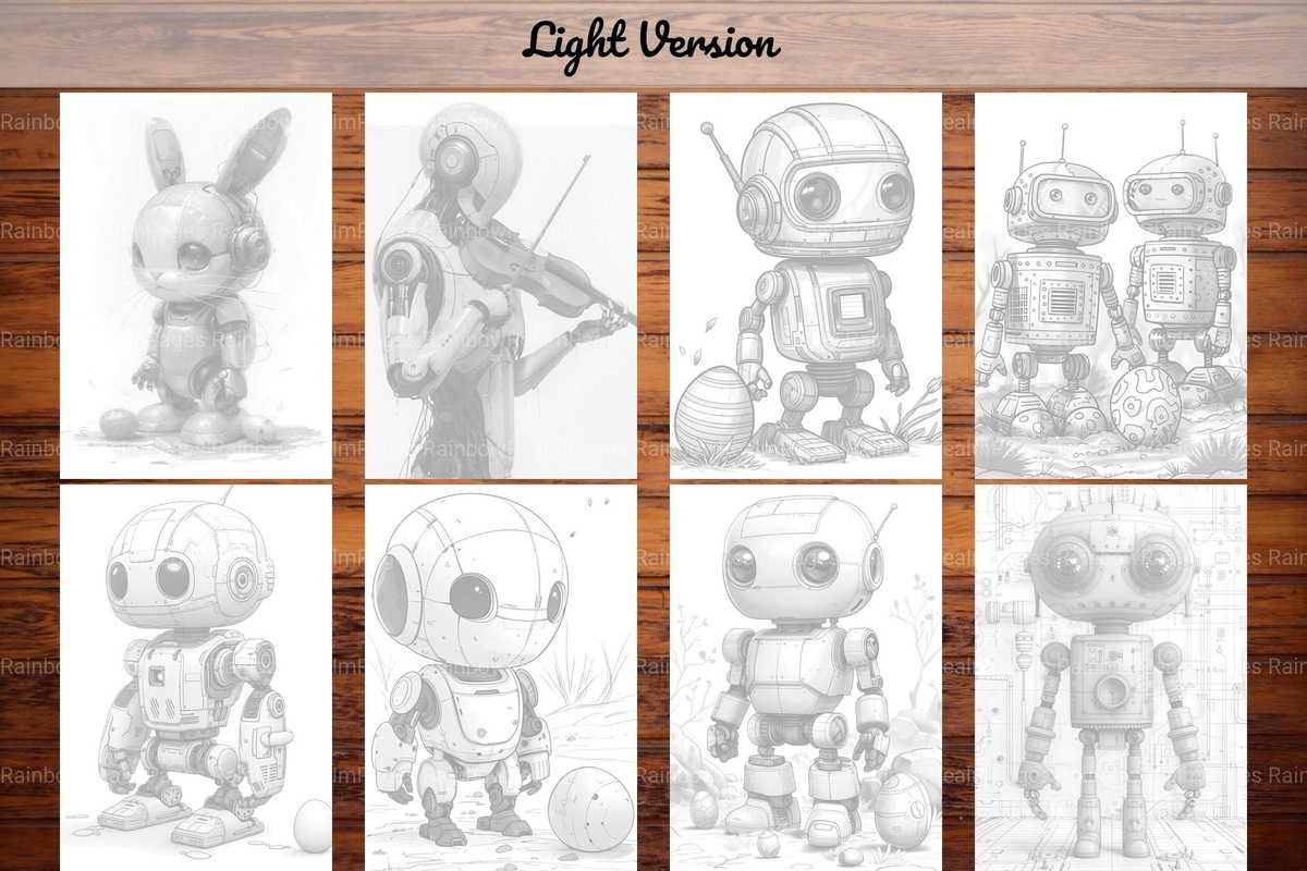 Roboter Easter Coloring Books - CraftNest