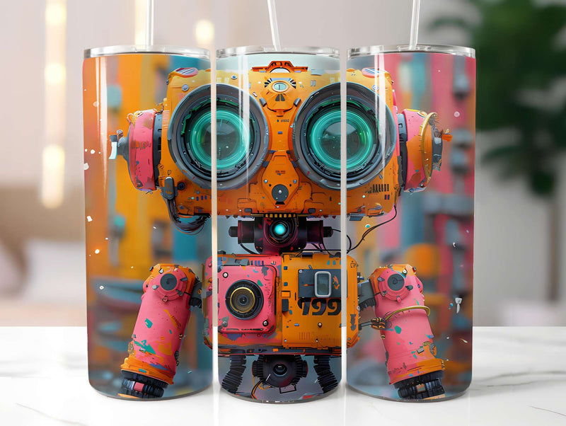 Roboter Summer 3 Tumbler Wrap - CraftNest - Digital Crafting and Art