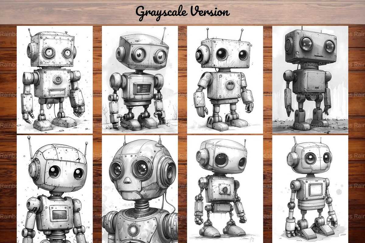 Roboter Summer Coloring Books - CraftNest - Digital Crafting and Art