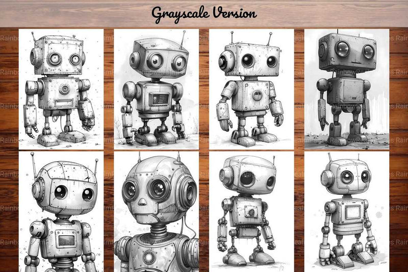 Roboter Summer Coloring Books - CraftNest - Digital Crafting and Art