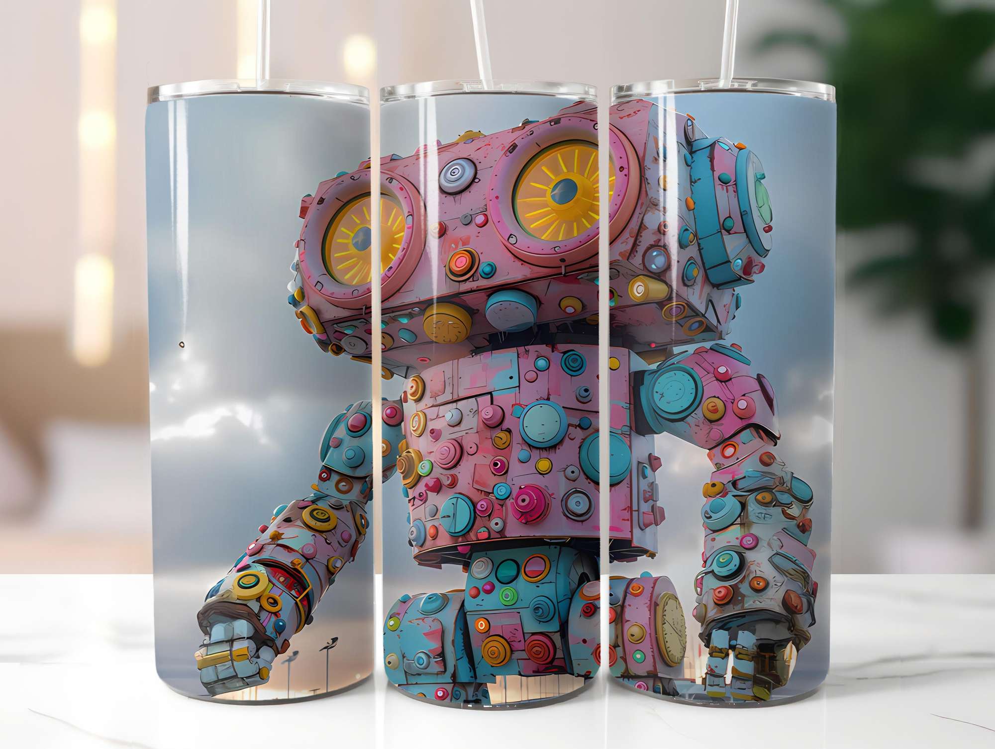 Roboter Summer 4 Tumbler Wrap - CraftNest - Digital Crafting and Art