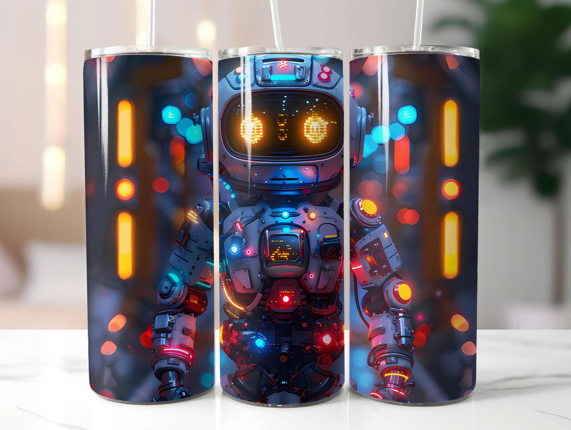 Roboter Summer 3 Tumbler Wrap - CraftNest - Digital Crafting and Art