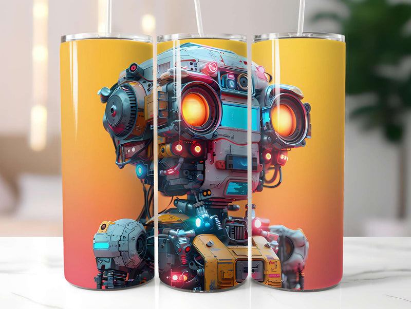 Roboter Summer 4 Tumbler Wrap - CraftNest - Digital Crafting and Art