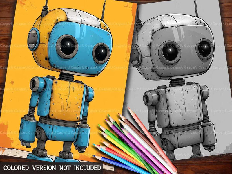 Roboter Summer Coloring Books - CraftNest - Digital Crafting and Art