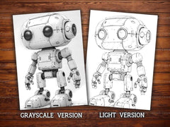 Roboter Summer Coloring Books - CraftNest - Digital Crafting and Art