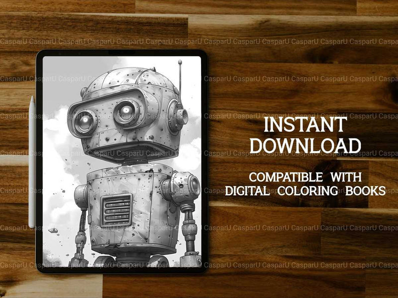 Roboter Summer Coloring Books - CraftNest - Digital Crafting and Art