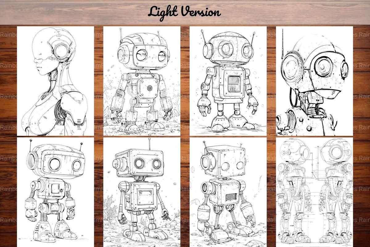 Roboter Summer Coloring Books - CraftNest - Digital Crafting and Art