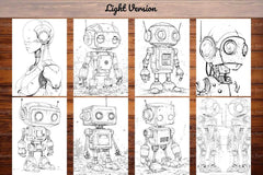 Roboter Summer Coloring Books - CraftNest - Digital Crafting and Art