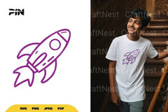 Rocket Outer Space SVG Bundle - CraftNest - Digital Crafting and Art