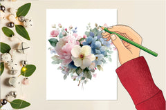 Romantic Pastel Floral Clipart Bundle - CraftNest - Digital Crafting and Art