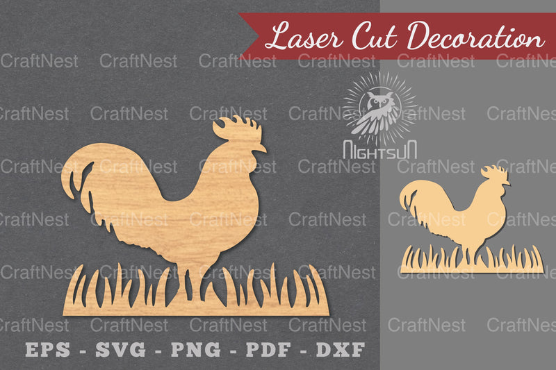 Rooster Laser Cut Decoration Clipart Bundle - CraftNest - Digital Crafting and Art