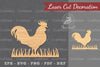 Rooster Laser Cut Decoration Clipart Bundle
