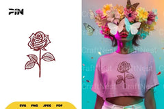 Rose Flower SVG Bundle - CraftNest - Digital Crafting and Art