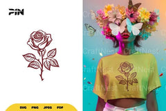 Rose Flower SVG Bundle - CraftNest - Digital Crafting and Art