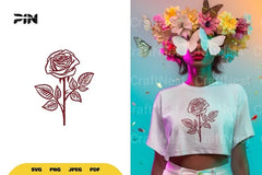 Rose Flower SVG Bundle - CraftNest - Digital Crafting and Art