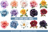 Rose Flower Clipart Bundle