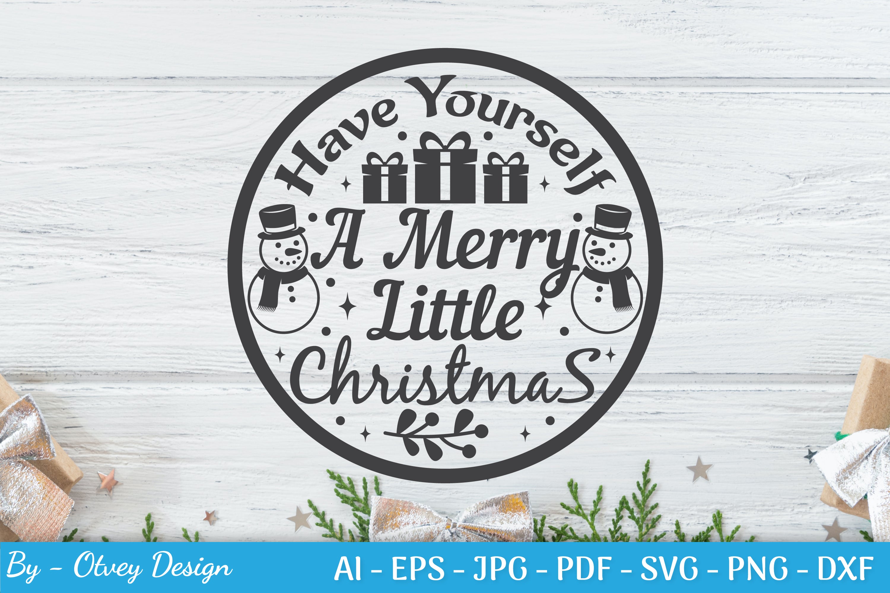 Round Christmas Ornaments SVG Bundle for Cricut