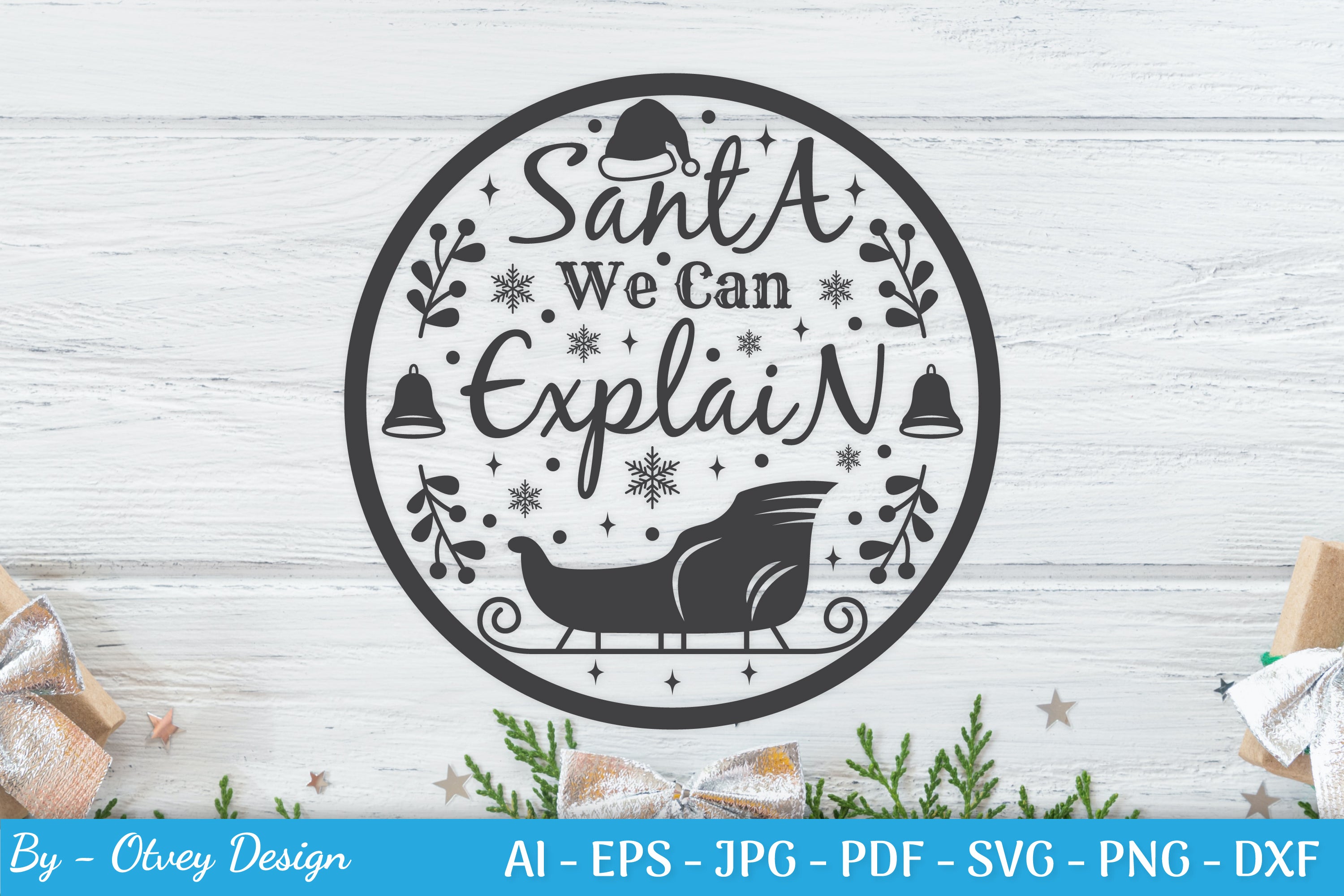 Round Christmas Ornaments SVG Bundle