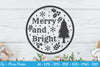 Round Christmas Ornaments SVG Bundle for Cricut
