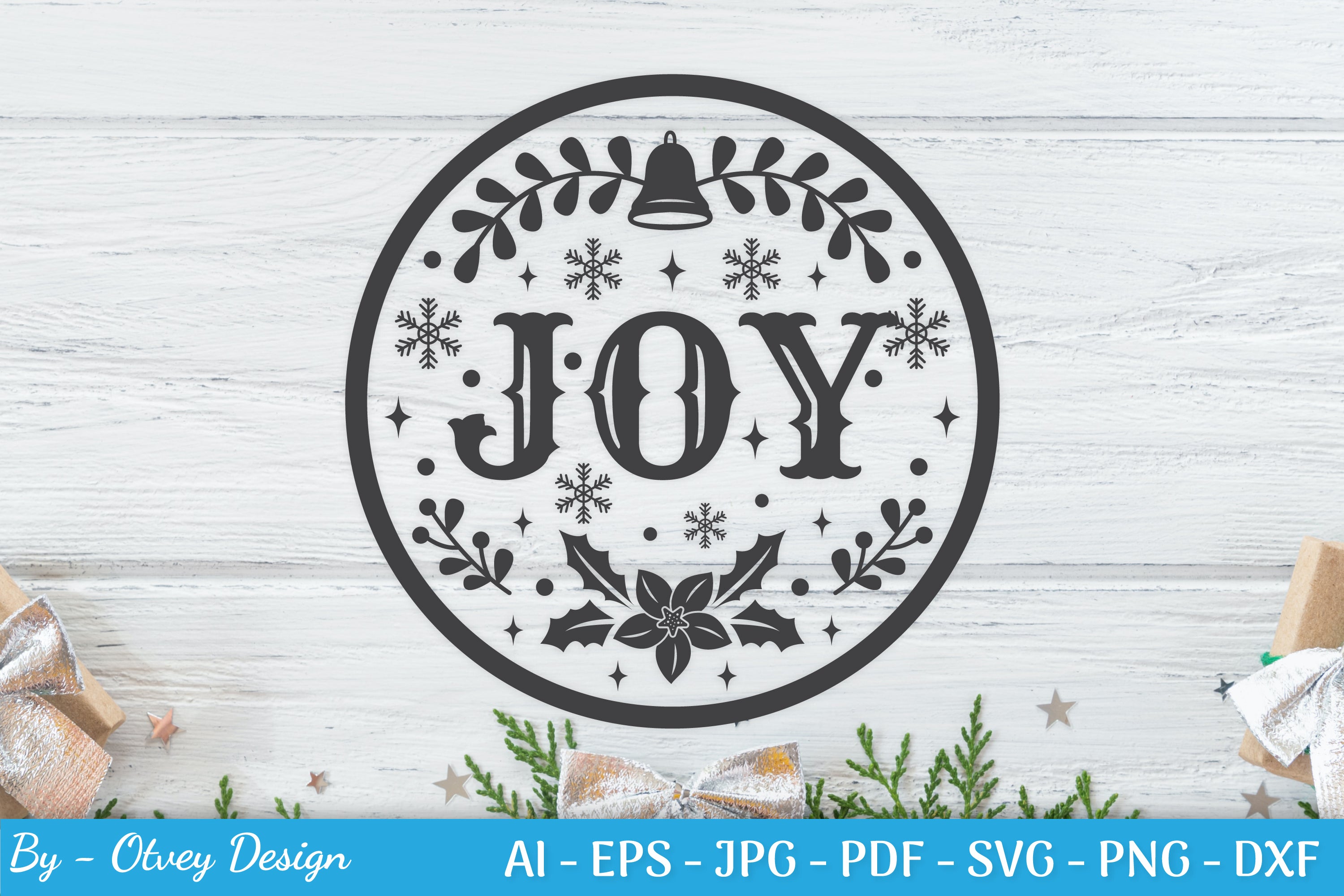 Round Christmas Ornaments SVG Bundle for Cricut