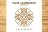 Round Floral Mandala Laser Cut Clipart Bundle