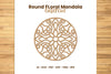 Round Floral Mandala Laser Cut Clipart Bundle