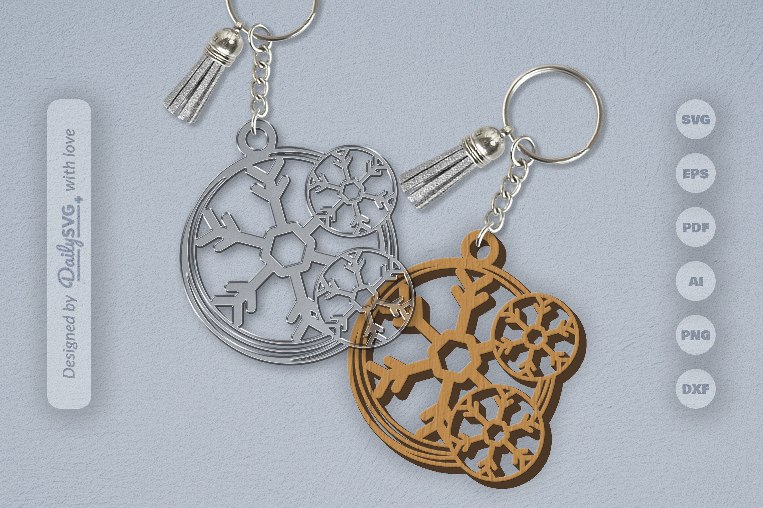 SVG Round Snowflake SVG Bundle 6