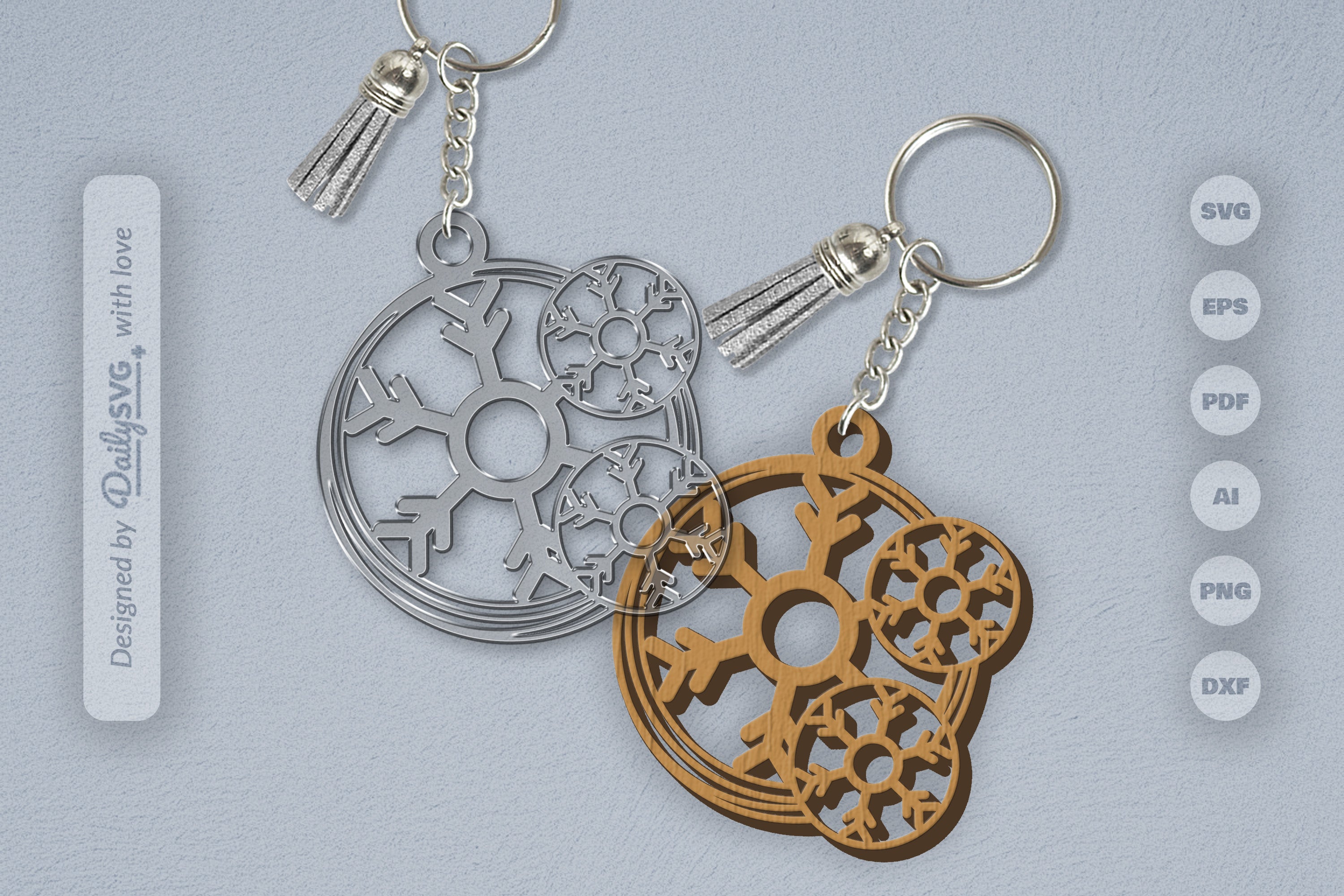 SVG Round Snowflake SVG Bundle 1