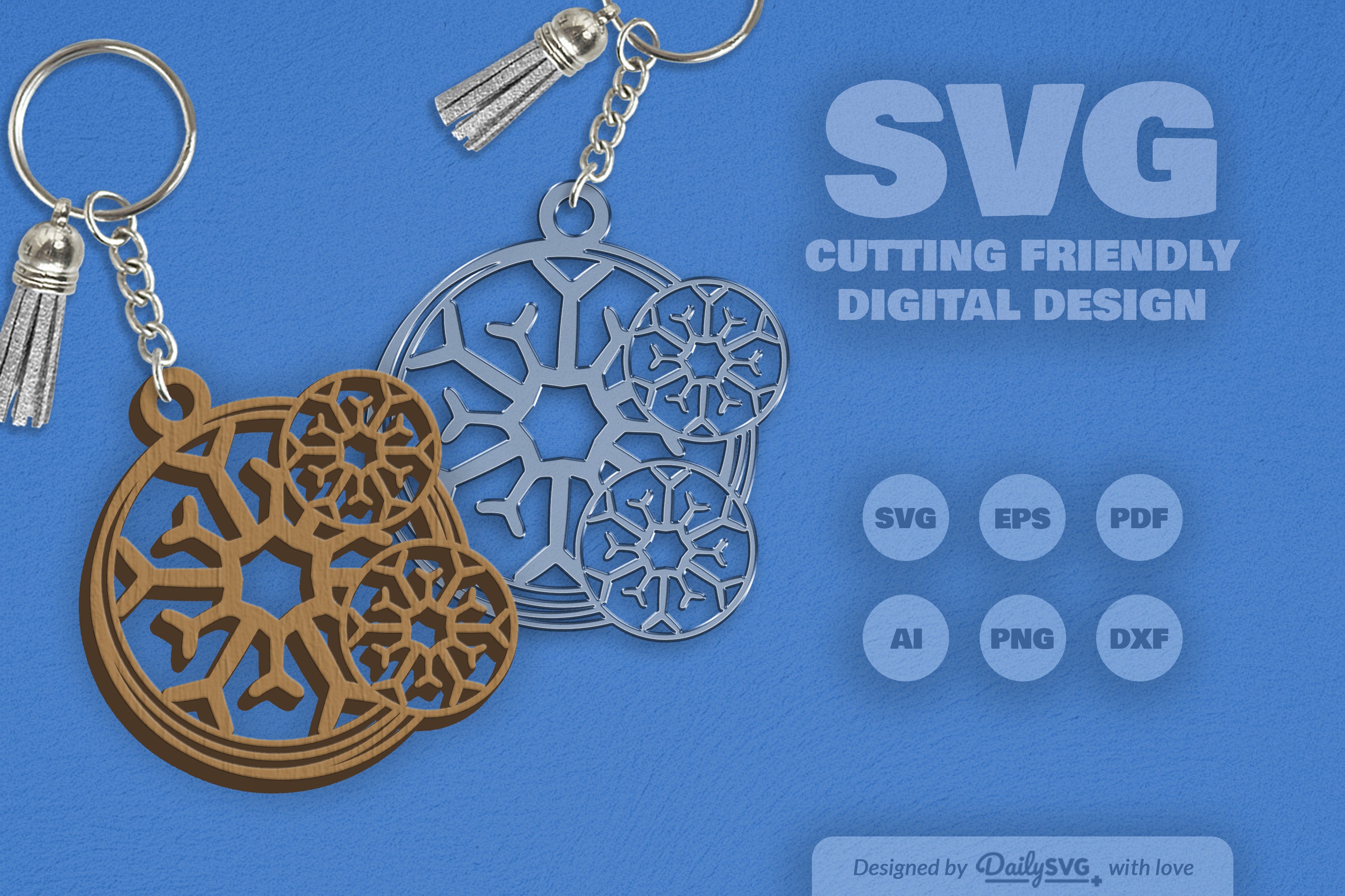 Snowflake SVG Bundle for Crafts