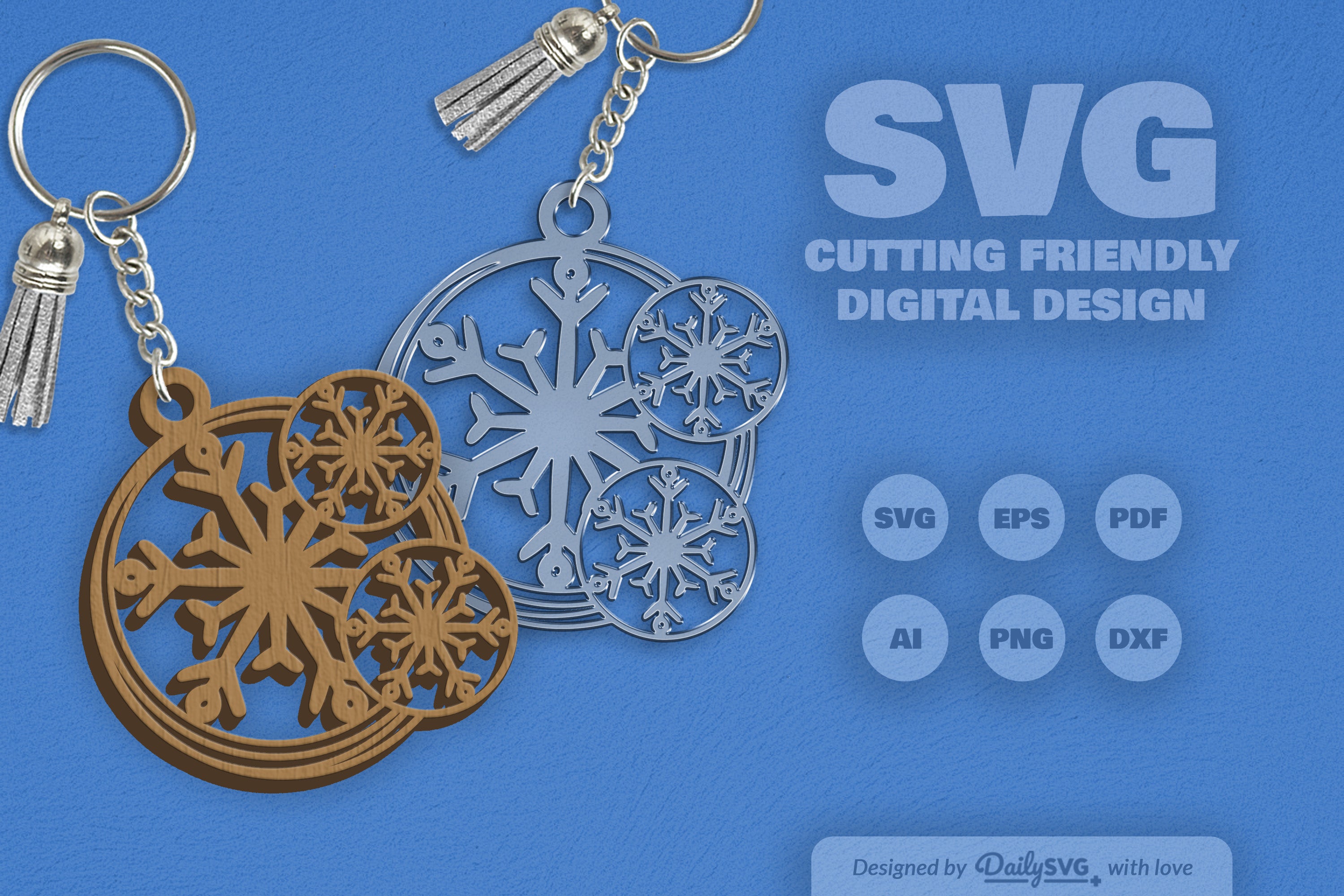 Round Snowflake SVG Bundle 16