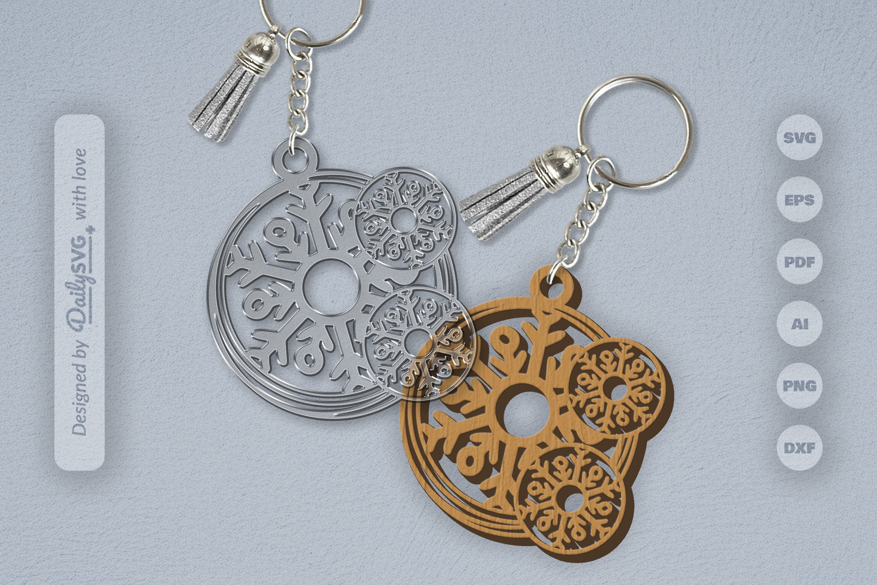 SVG Round Snowflake SVG Bundle 12