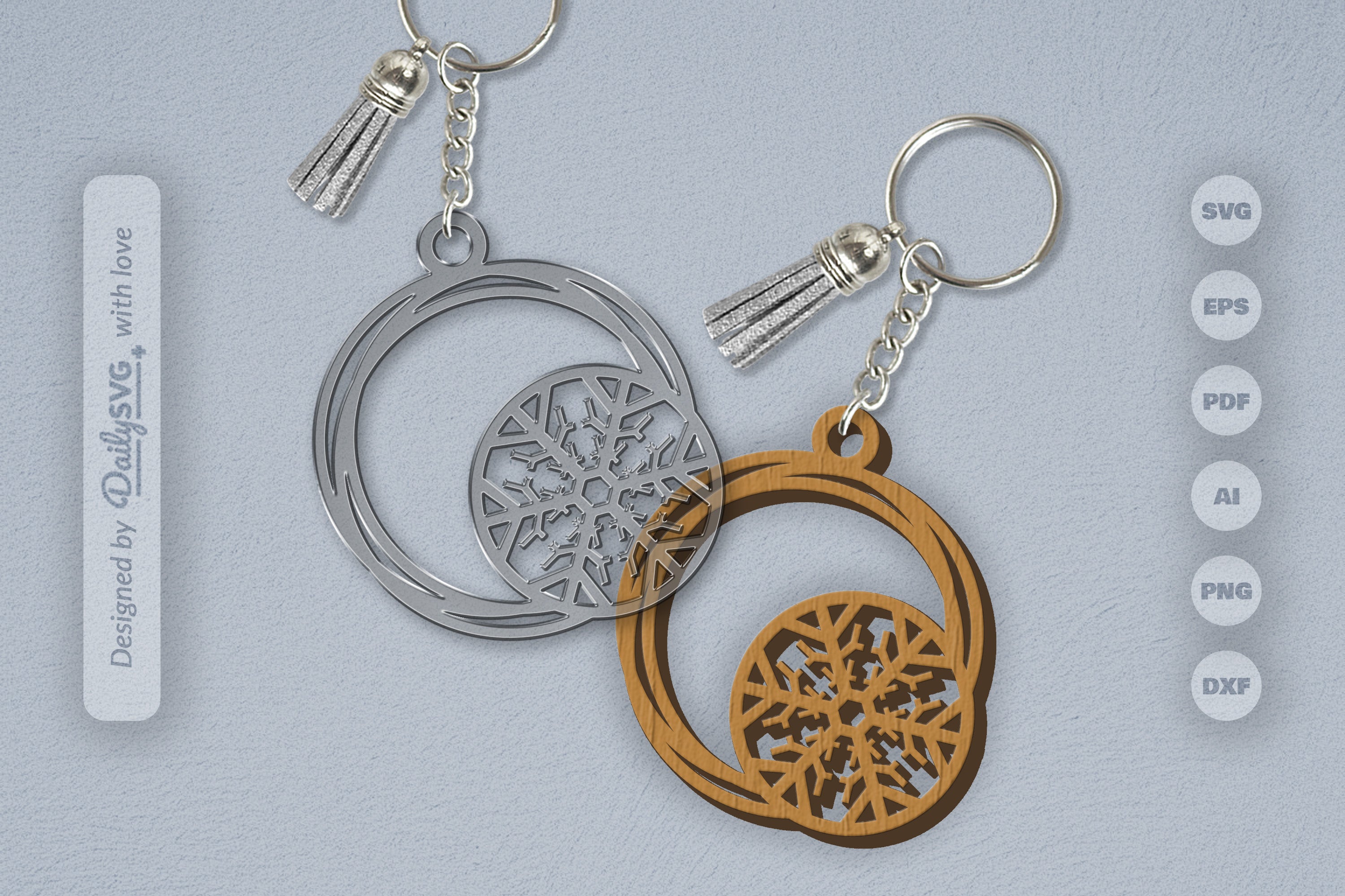 SVG Round Snowflake SVG Bundle 2