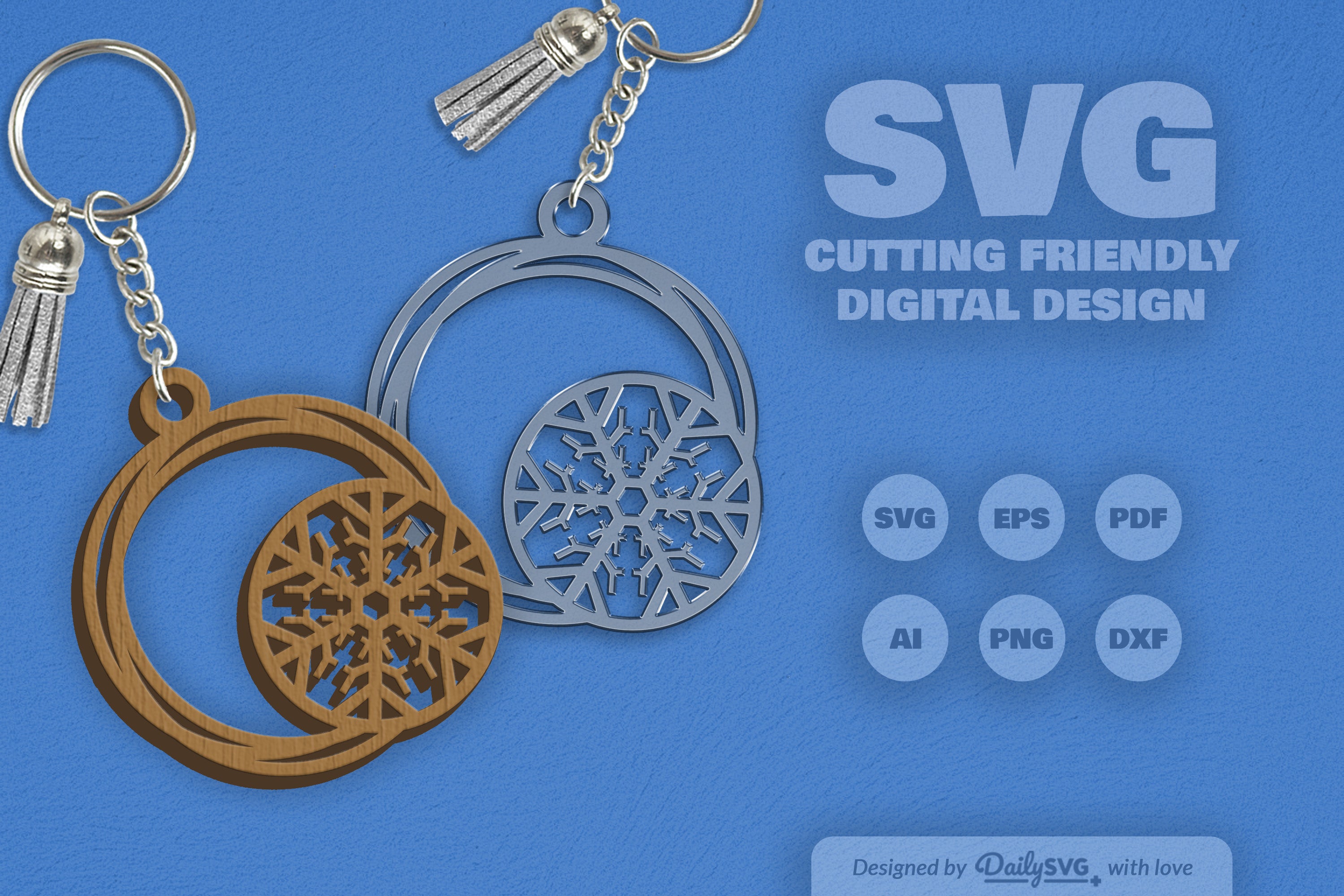 SVG Round Snowflake SVG Bundle 2