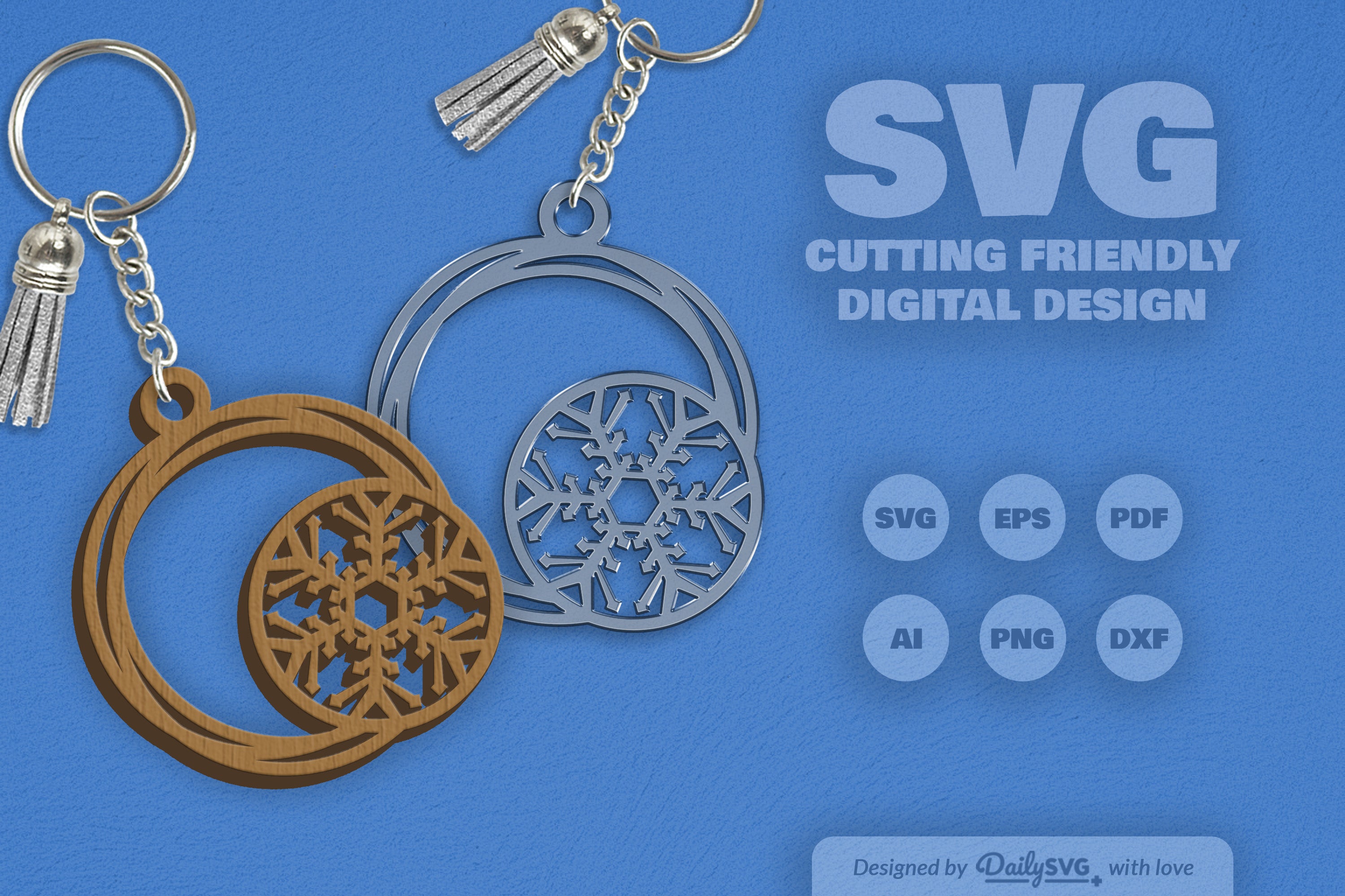 SVG Round Snowflake SVG Bundle 5
