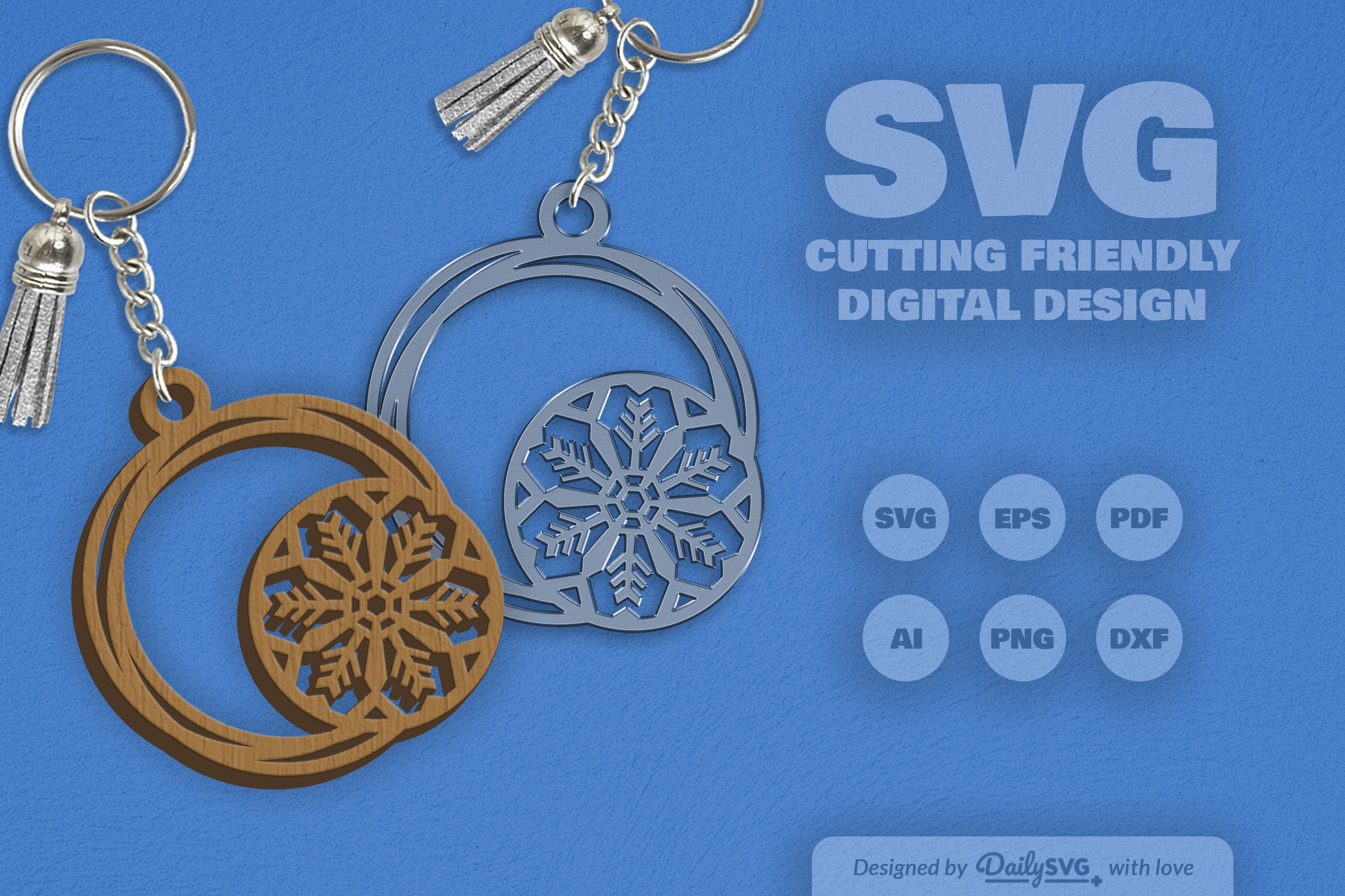 Round Snowflake SVG Bundle 15