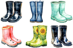 Rubber Boots Clipart - CraftNest - Digital Crafting and Art