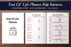 End of Life Planner - CraftNest - Digital Crafting and Art