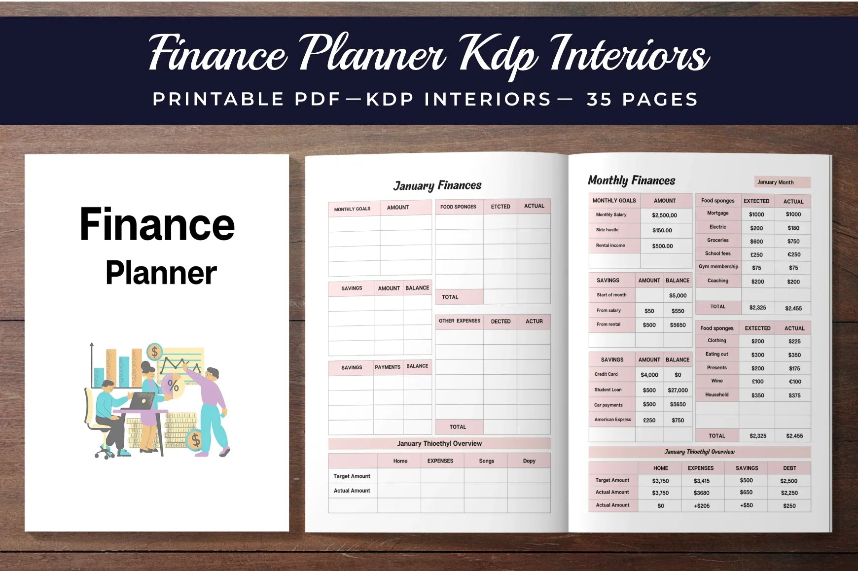 Finance Planner from 100 Planner - Printable Bundle - CraftNest - Digital Crafting and Art