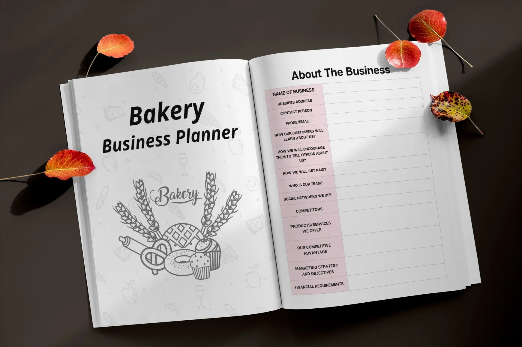 Bakery Business Planner  Bundle - CraftNest - Digital Crafting and Art