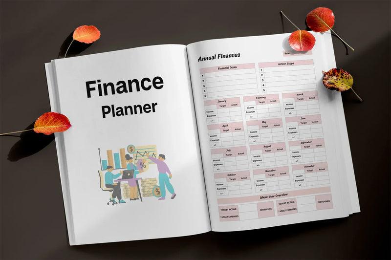 Finance Planner from 100 Planner - Printable Bundle - CraftNest - Digital Crafting and Art