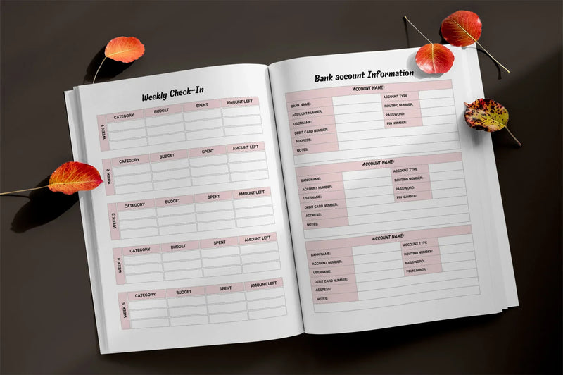 Finance Planner from 100 Planner - Printable Bundle - CraftNest - Digital Crafting and Art