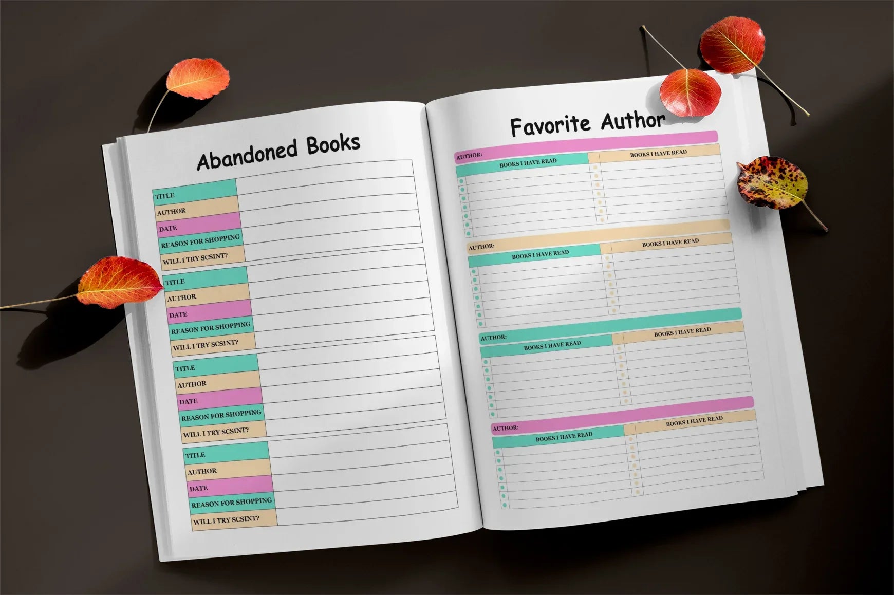 Reading Planner - CraftNest - Digital Crafting and Art