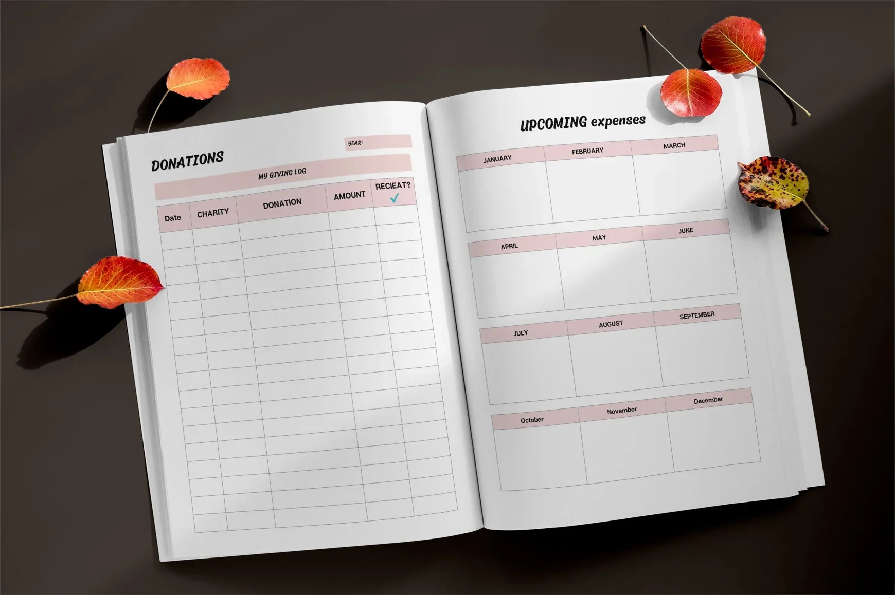 Finance Planner from 100 Planner - Printable Bundle - CraftNest - Digital Crafting and Art