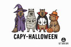Halloween Capybara Clipart Bundle 9 - CraftNest - Digital Crafting and Art